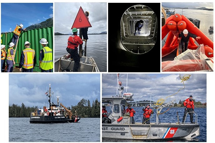 Sector Southeast Alaska collage with s couple of cutters, training, and prevention related tasks Sector Southeast Alaska collage with s couple of cutters, training, and prevention related tasks